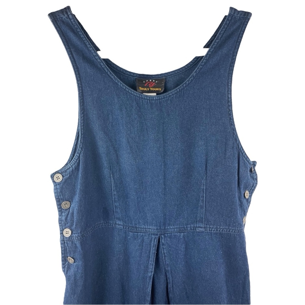 Sport Truly Yours Dress 6 P Denim Button Up Sleeveless Farm Country Barn Cottage